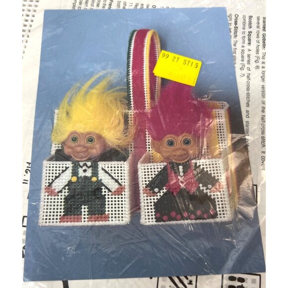 Troll Doll Needlepoint Kit With Yarn & Instructions - Picture 1 of 3